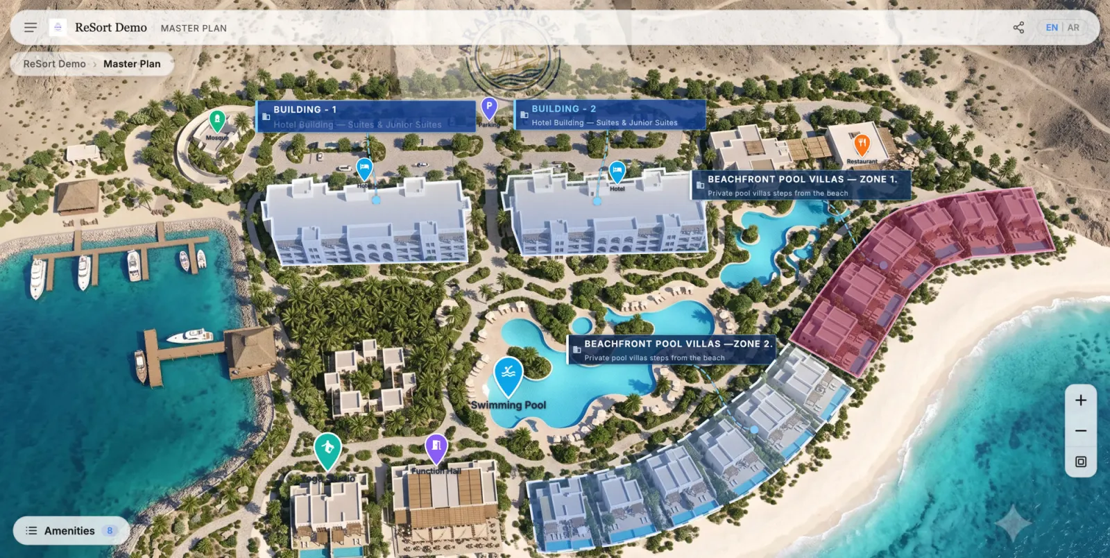 Interactive Master Plans for Off-Plan Property Sales in Saudi Arabia and the UAE