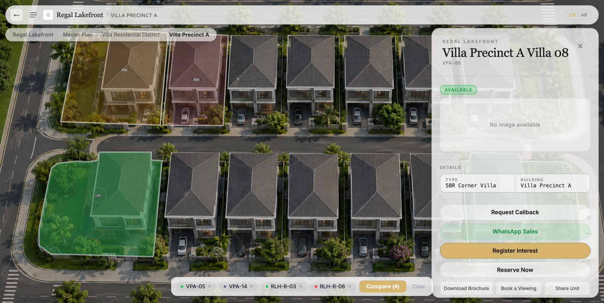 From Lead to Unit Selection: Improving the Online Property Buying Journey